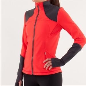lululemon athletica Forme Love Red Zip Up Jacket